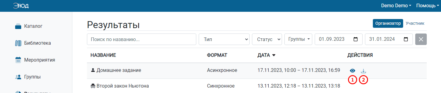 Панель управления статистикой